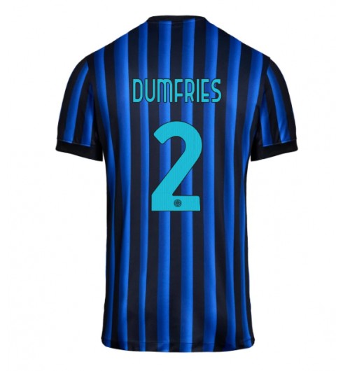 Inter Milan Denzel Dumfries #2 Domácí Dres 2025-26 Krátký Rukáv Inter Milan Denzel Dumfries #2 Domácí Dres 2025-26 Krátký Rukáv